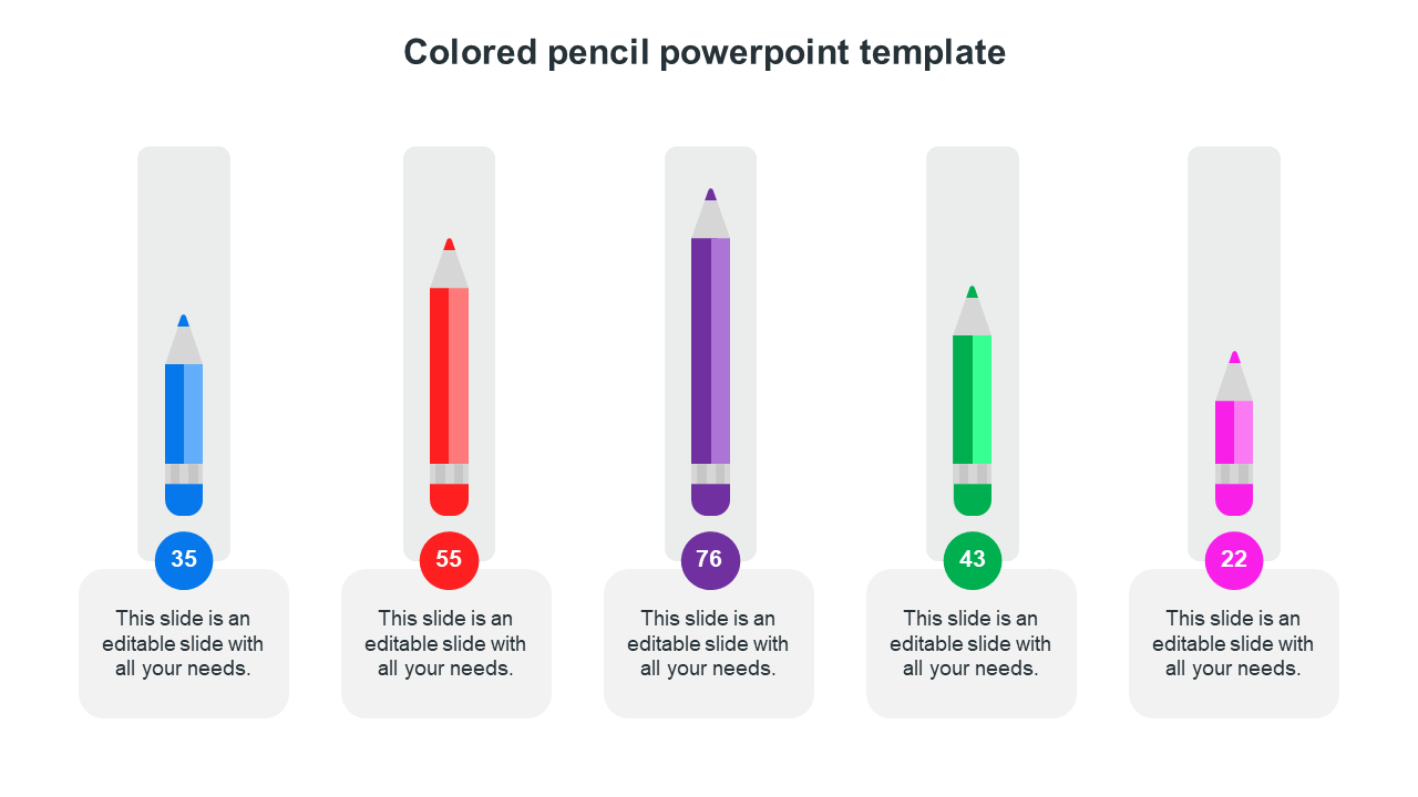 colored pencil powerpoint template